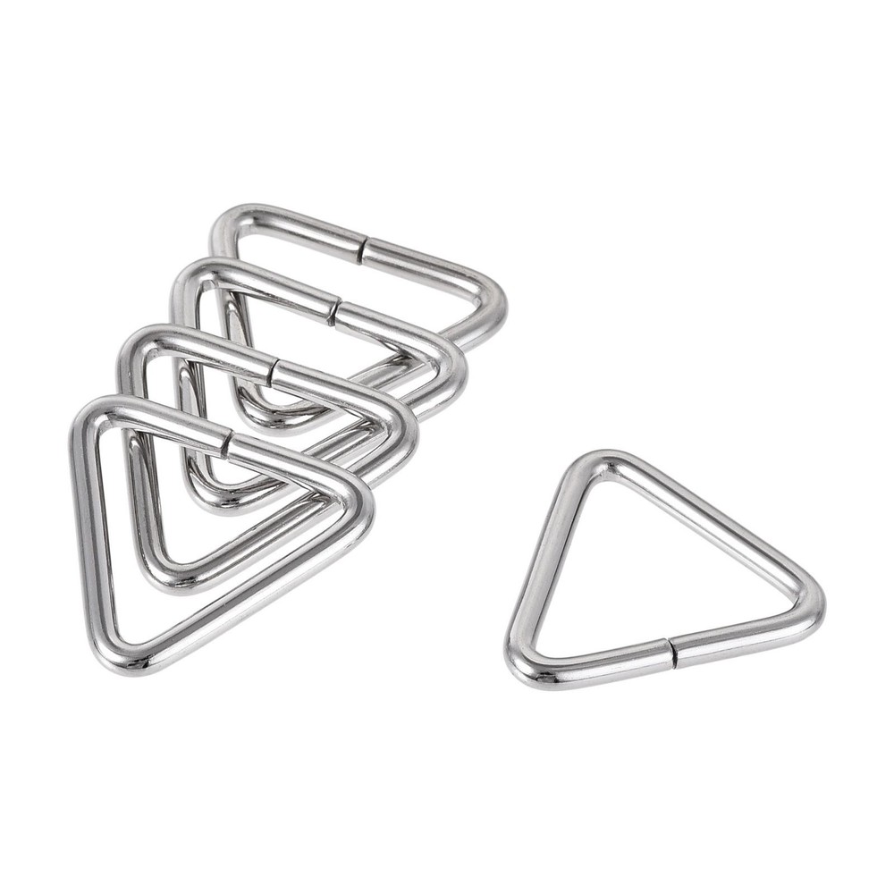 Metal Triangle Ring Buckle 0.79" (20mm) Inner Width 10pcs