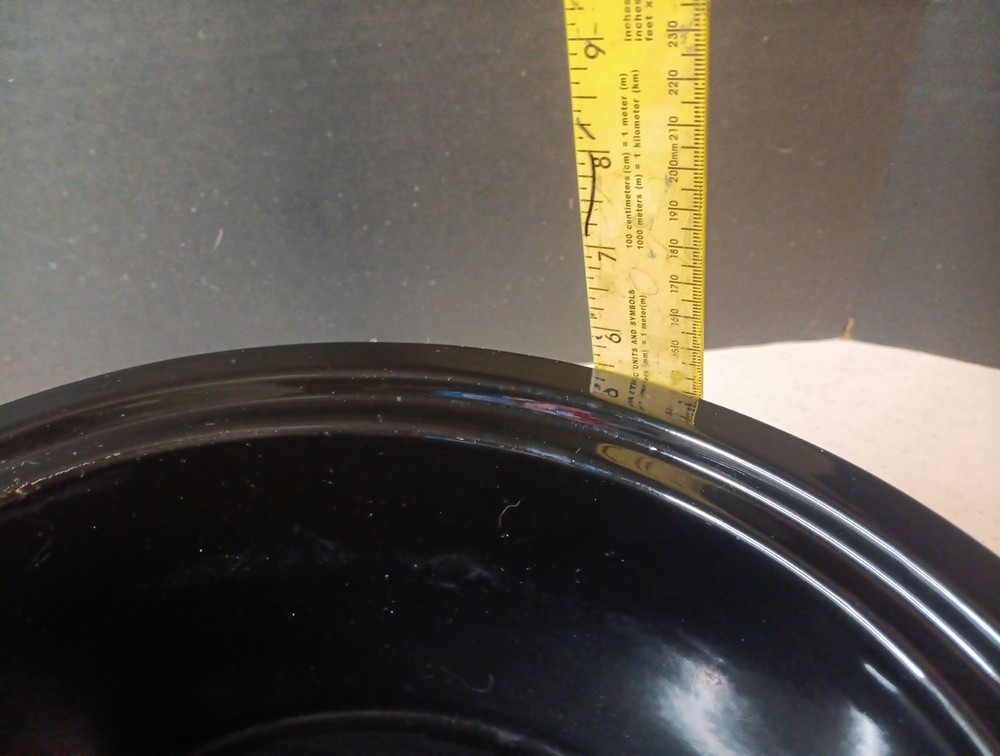Hamilton Beach Ceramic Insert 33268 4 Qt Oval Black | Slow Cooker Replacement
