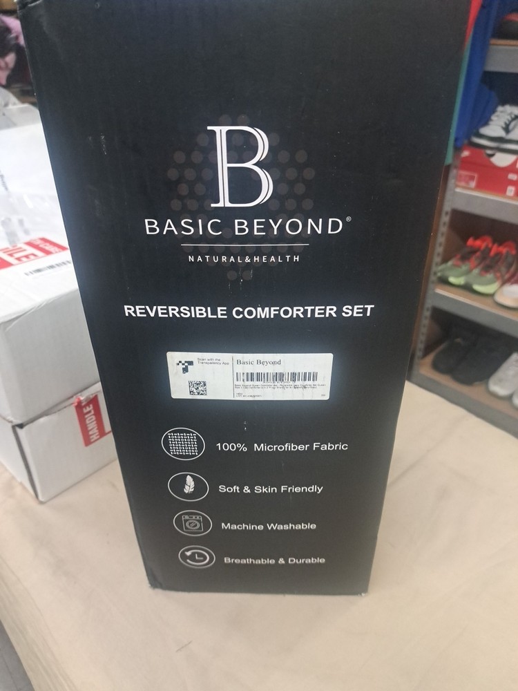 Basic Beyond Queen Comforter Set - Navy Blue Comforter Set Queen Size Reversi...