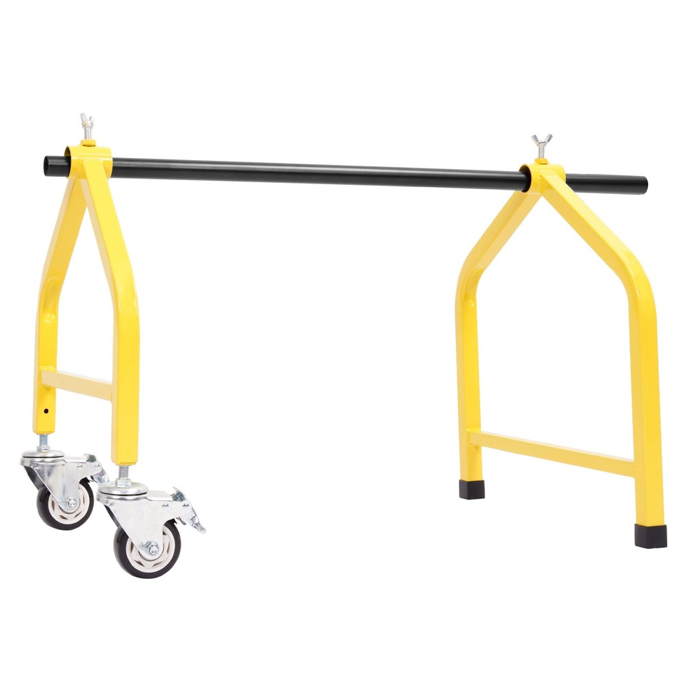 Universal Wire Spool Rack Holder on Wheel Dispenser Electrical Wire Pulling Rack