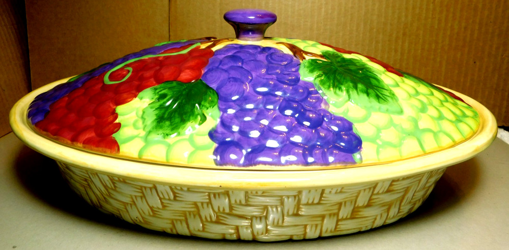 Temp-Tations Presentacle Ovenware By Tara Made In CSA, Inc. Fruit Basket 2Pc Set