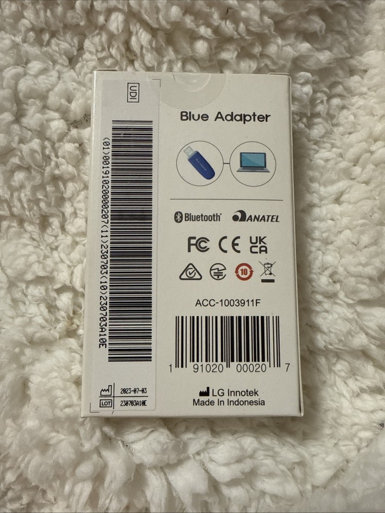 LG Bluetooth Blue Adapter, New and Unopened Packaging with Original Seal