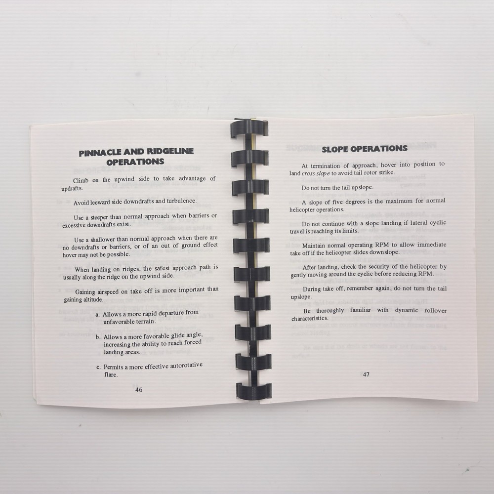 JMCO Helicopter Notes TWO Pilot's Complete Resource Guide Pocket Book