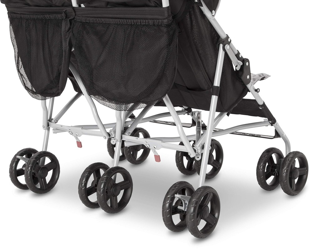 Jeep Scout Double Stroller - Charcoal Galaxy, Lightweight, Easy-Fold