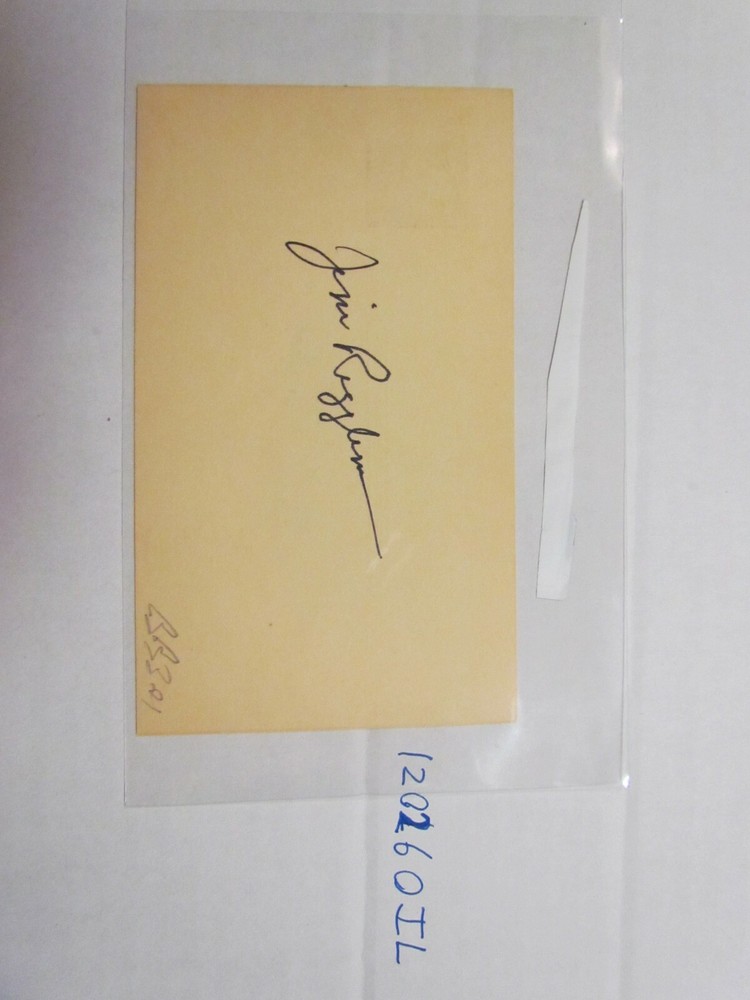 Jim Riggleman Signed Postcard