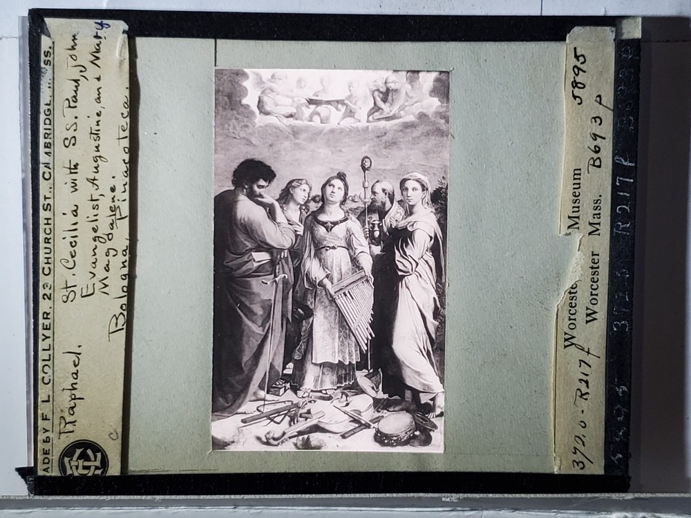 Saint Cecelia With Saints..., Raphael, Magic Lantern Glass Slide