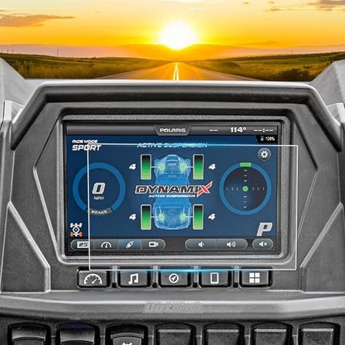 Compatible with Ride Command Ranger PRO Screen Protector Anti 7” Polaris 1-Pack