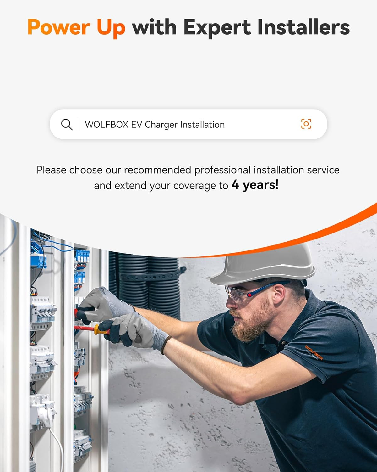 WOLFBOX 48A Level 2 EV Charger 240V Electric Charging Stations Smart Display