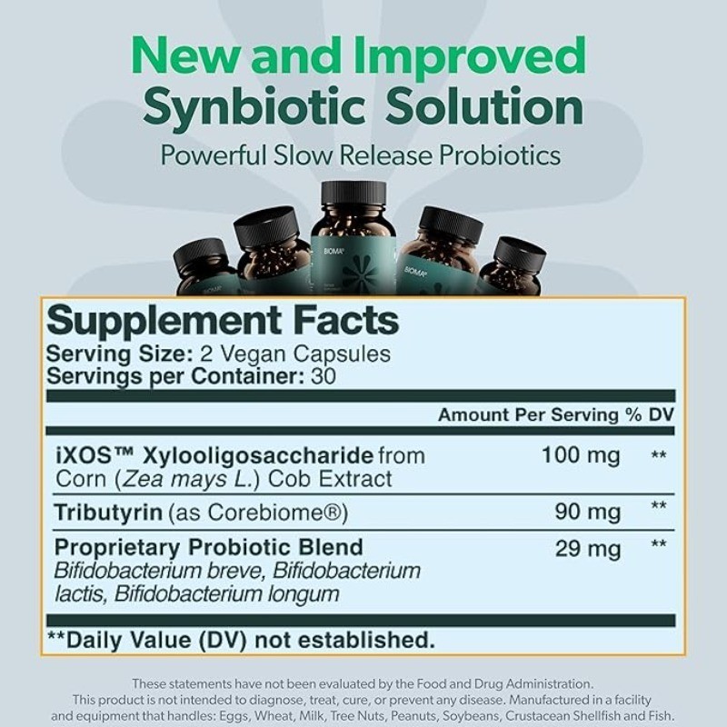 BIOMA Probiotics - Digestive Health Probiotic - Gut Support for Men & Women