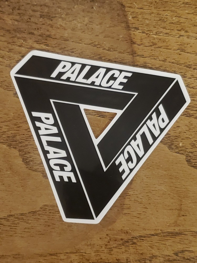 Palace Triferg Sticker Black White Authentic Decal