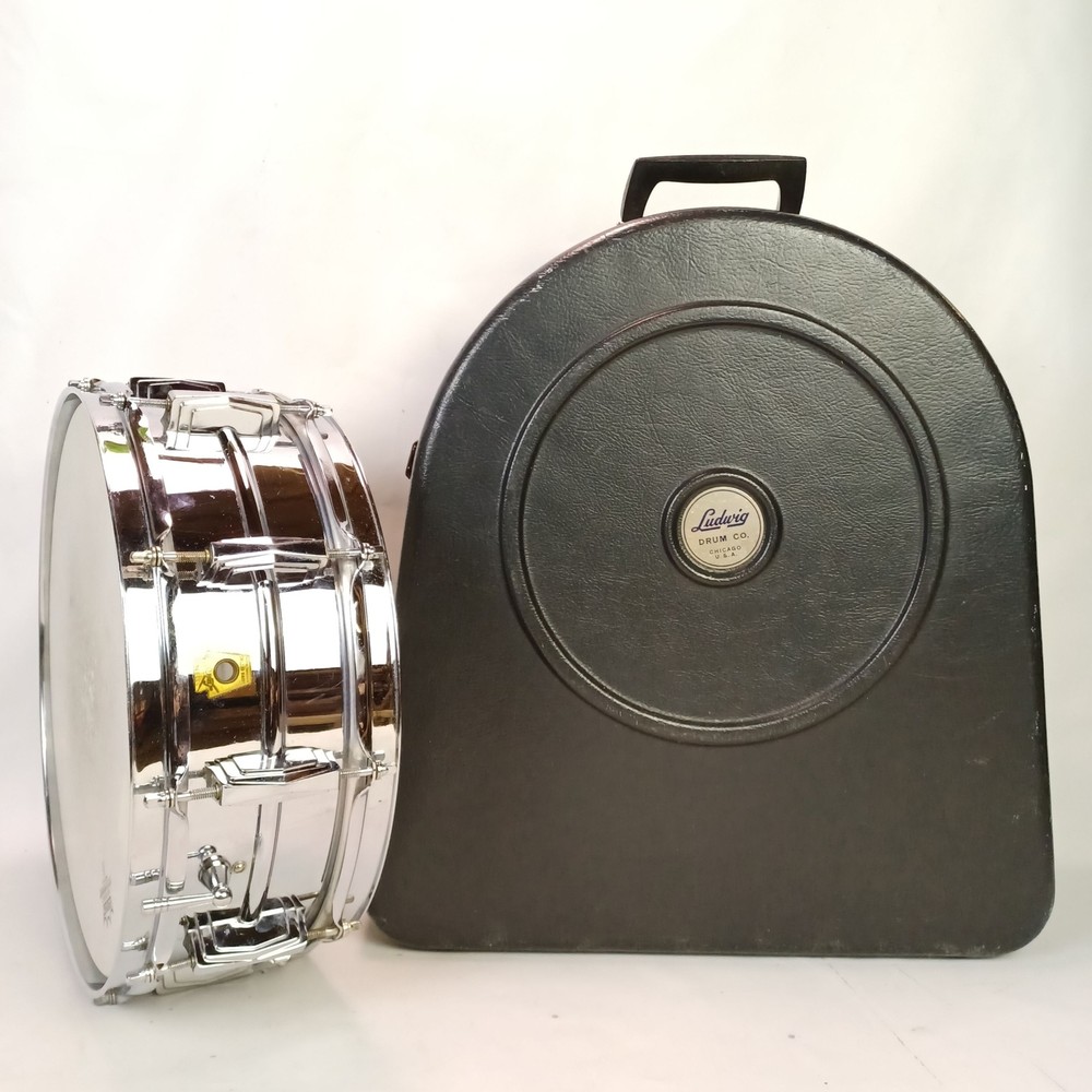 Ludwig Script Logo 60s Supraphonic 6.5x14"Hard Shell Plastic Snare Drum Case USA