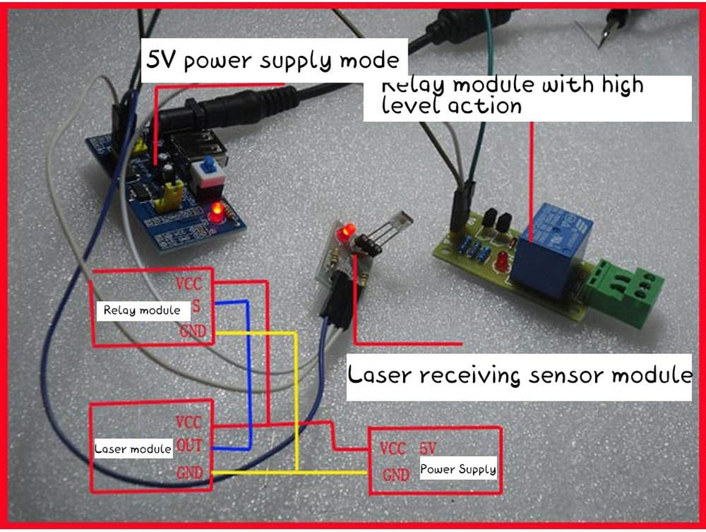 Laser Sensor Module Kit for Arduino AVR - Transmitter & Receiver Set