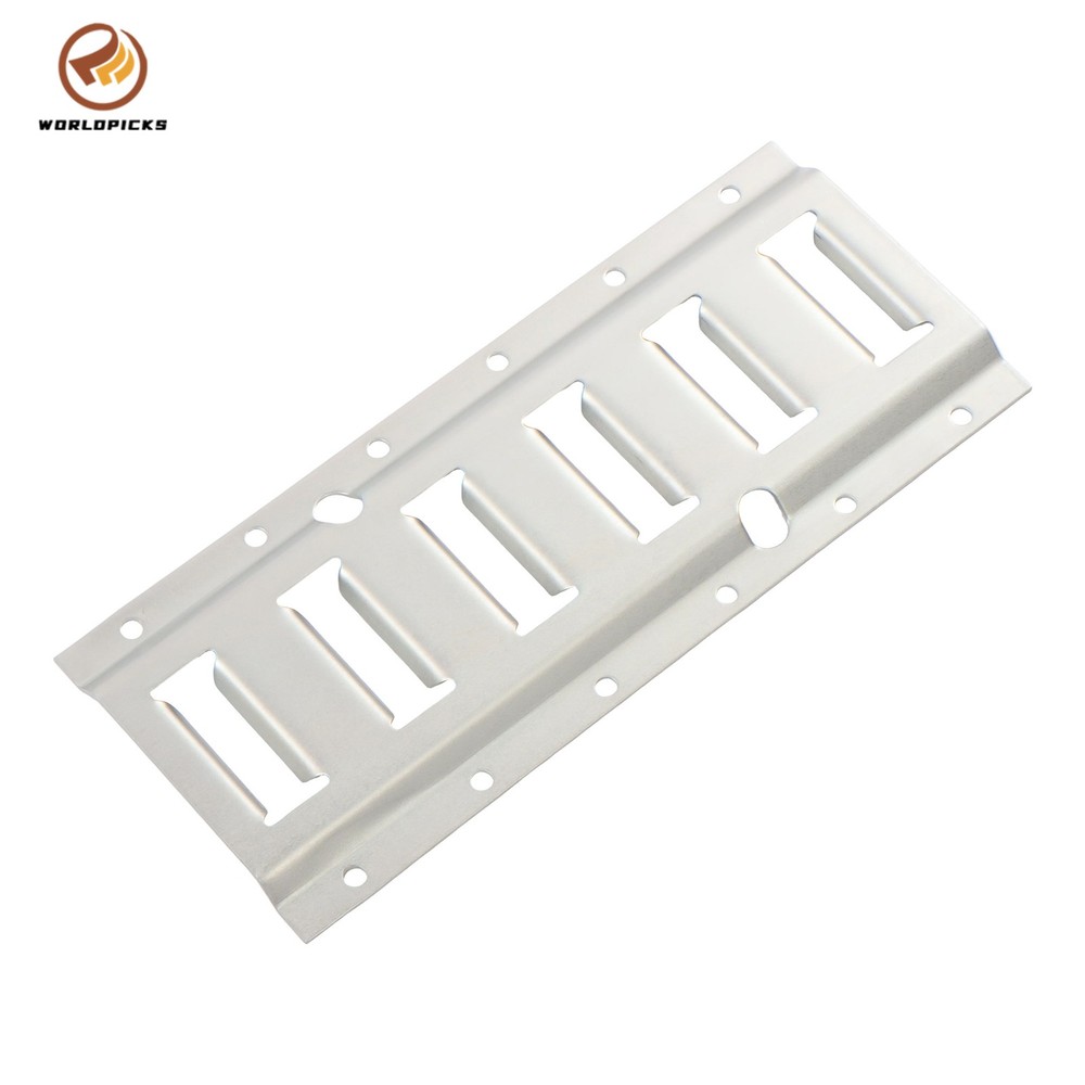 4 Piece 1' Galvanized E Track Rail Set Silver Finish For Garages Trucks Trailers