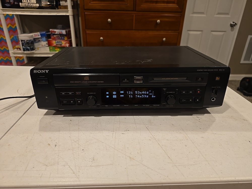 Sony Compact Disc Minidisc Deck MXD-D3 (Tested And Working) No Remote