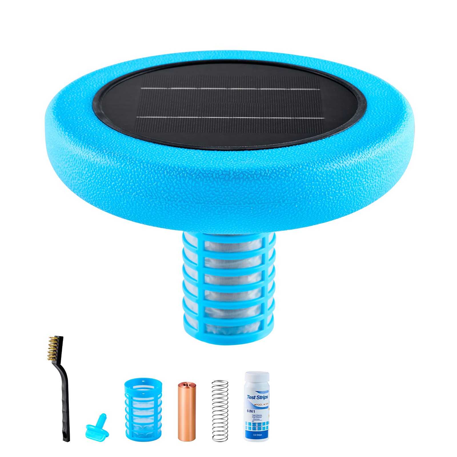 Uimoso Solar Pool Ionizer with Copper Anode for Pools Up to 45000 Gallons, Blue