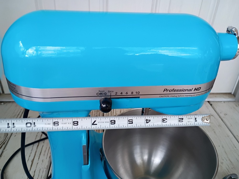 KitchenAid5QuartBowlLiftStandMixerRareCrystalBlueAqua3PcAttachmentsElectricWorks