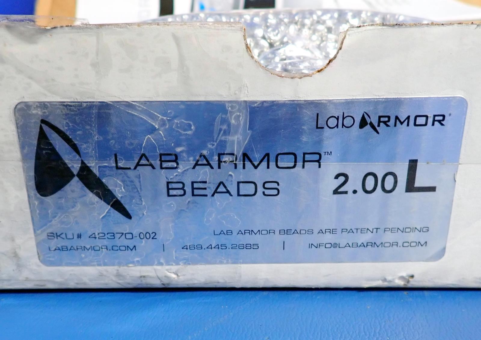LAB ARMOR 42370-002 2 Liters, Metallic Water Bath Beads | New Open Box!