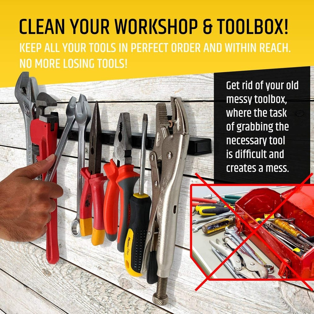 17" Heavy-Duty Magnetic Tool Holder (Upgraded Version) - Extremely Powerful