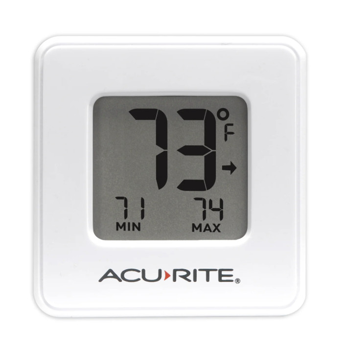Acurite Digital Indoor Thermometer Compact Display Magnet Mountable Box Damage