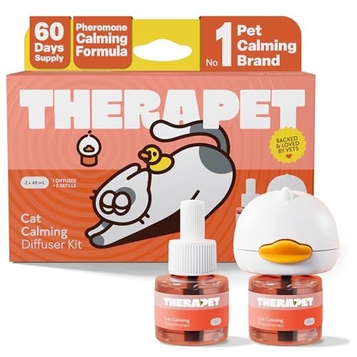 Cat Calming Diffuser - 60-Day Pheromone Refill for Stress, Aggression & Scratchi