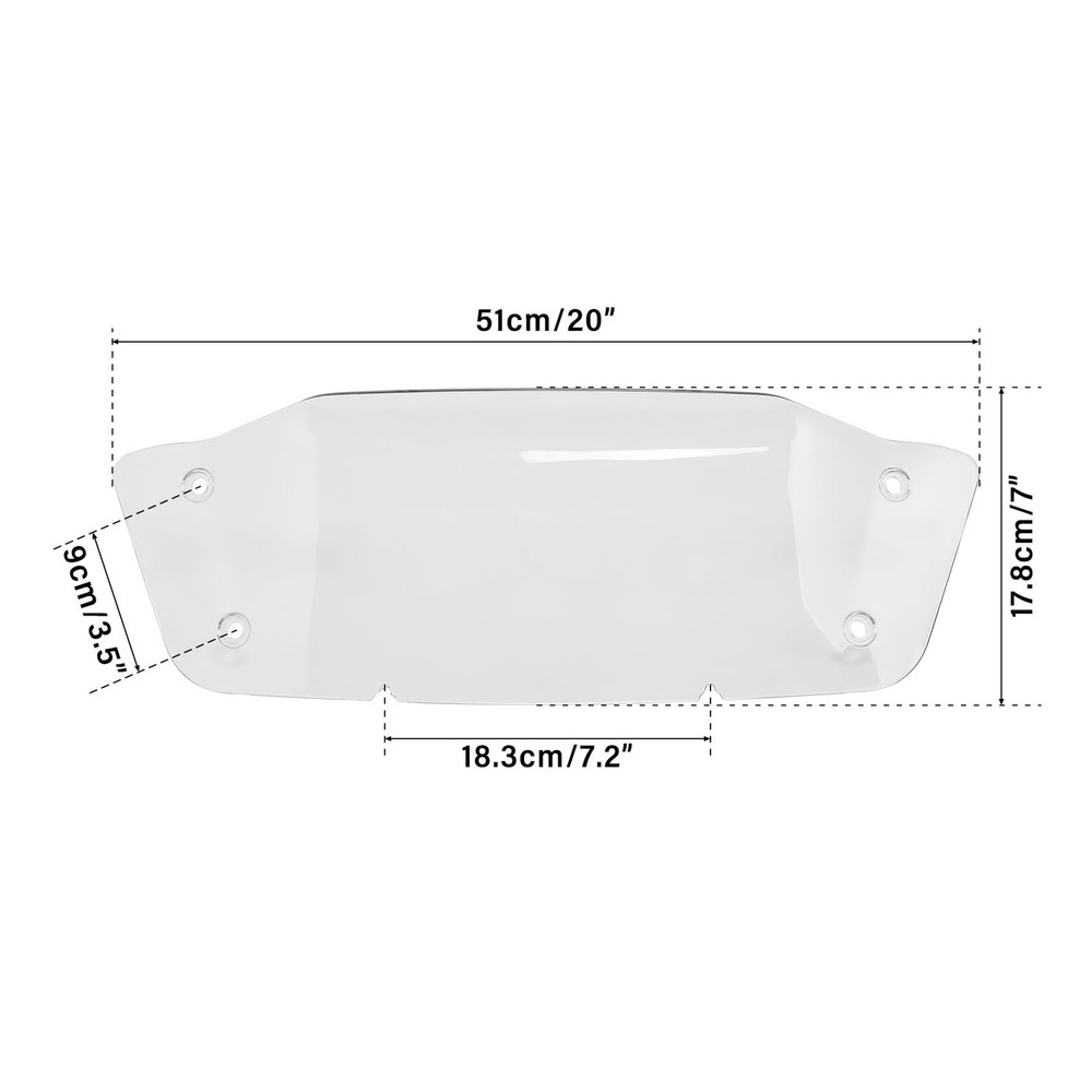 7in Windshield Wind Splitter Bracket Risers for CVO Street Glide FLHXSE 2023-25