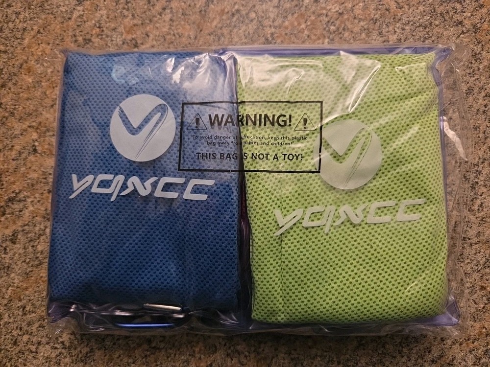 4 PK Microfiber Mesh  Cooling Towels 47"×12"