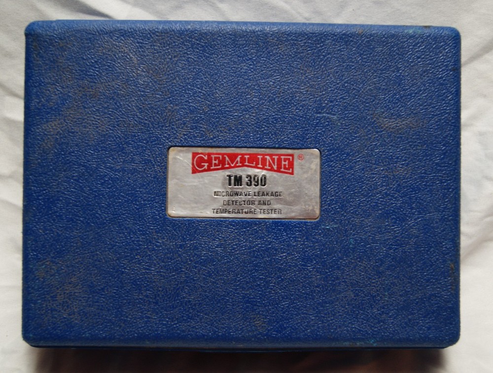 vintage thermal engineering 3901 microwave leakage detector w/ case