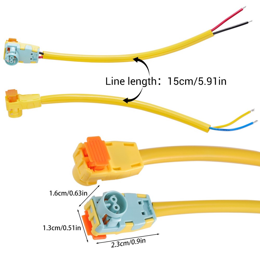 2Pcs Clock Spring Plug Connector For Chevrolet Silverado 2013-2018