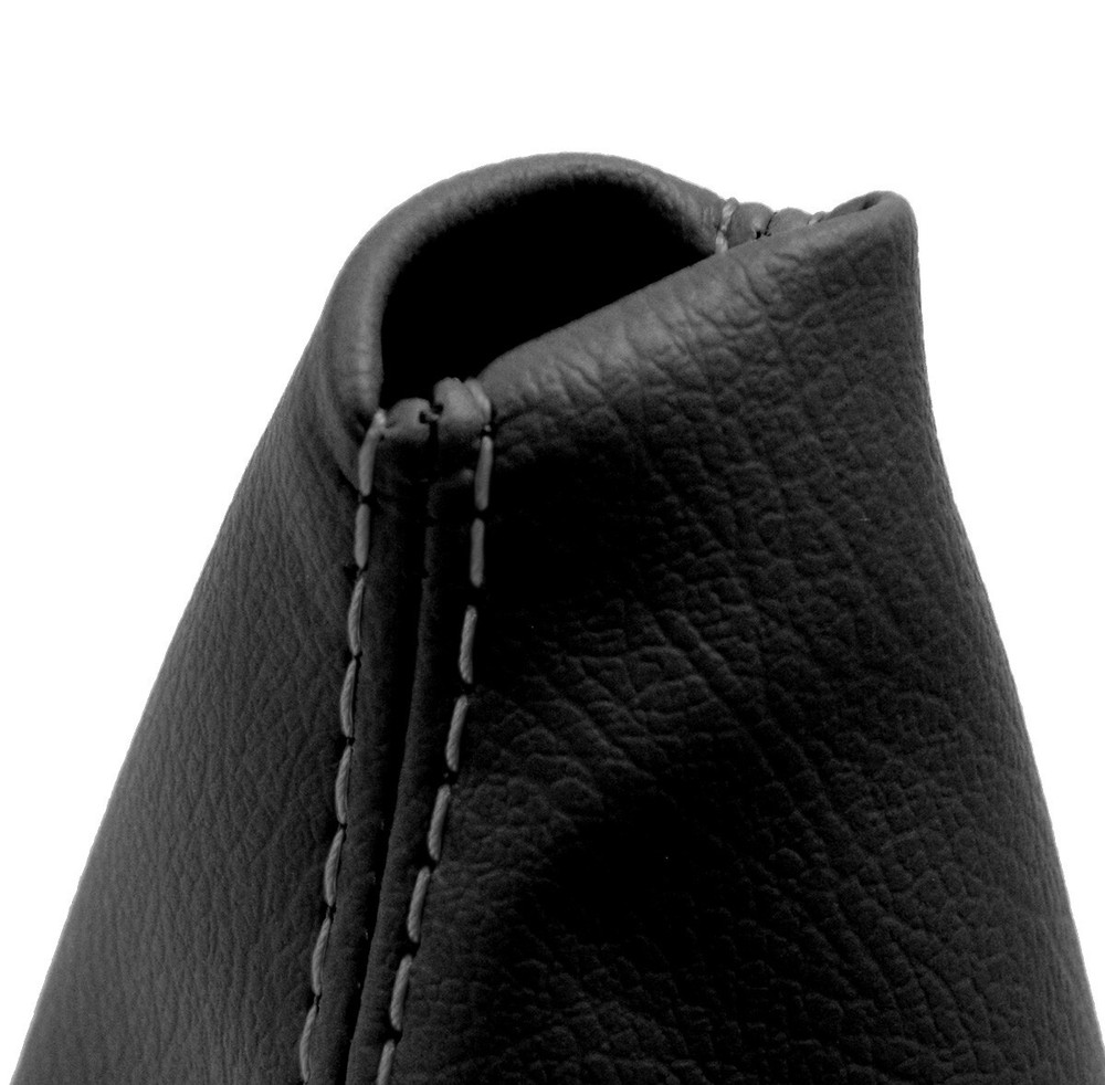 Fits 2003-2012 Range Rover 322 Leather Automatic Shift Boot Cover Gray Stitch