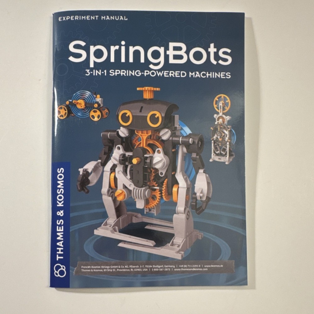 SpringBots 3-in-1 Spring-Powered Machines STEM Kit Ages 6+ Thames & Kosmos
