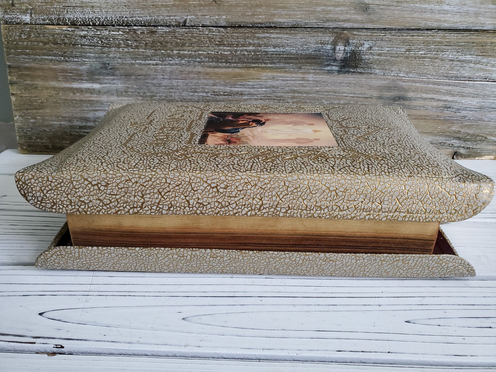 VTG Holy Bible Douay-Challoner & Confraternity Text 1951 White Illustrat Book