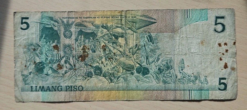 Philippines 5 Pisos Note