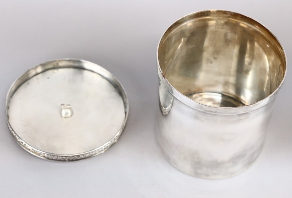 Victorian Silver Plated Biscuit Barrel - Registered 1877, Unknown Maker