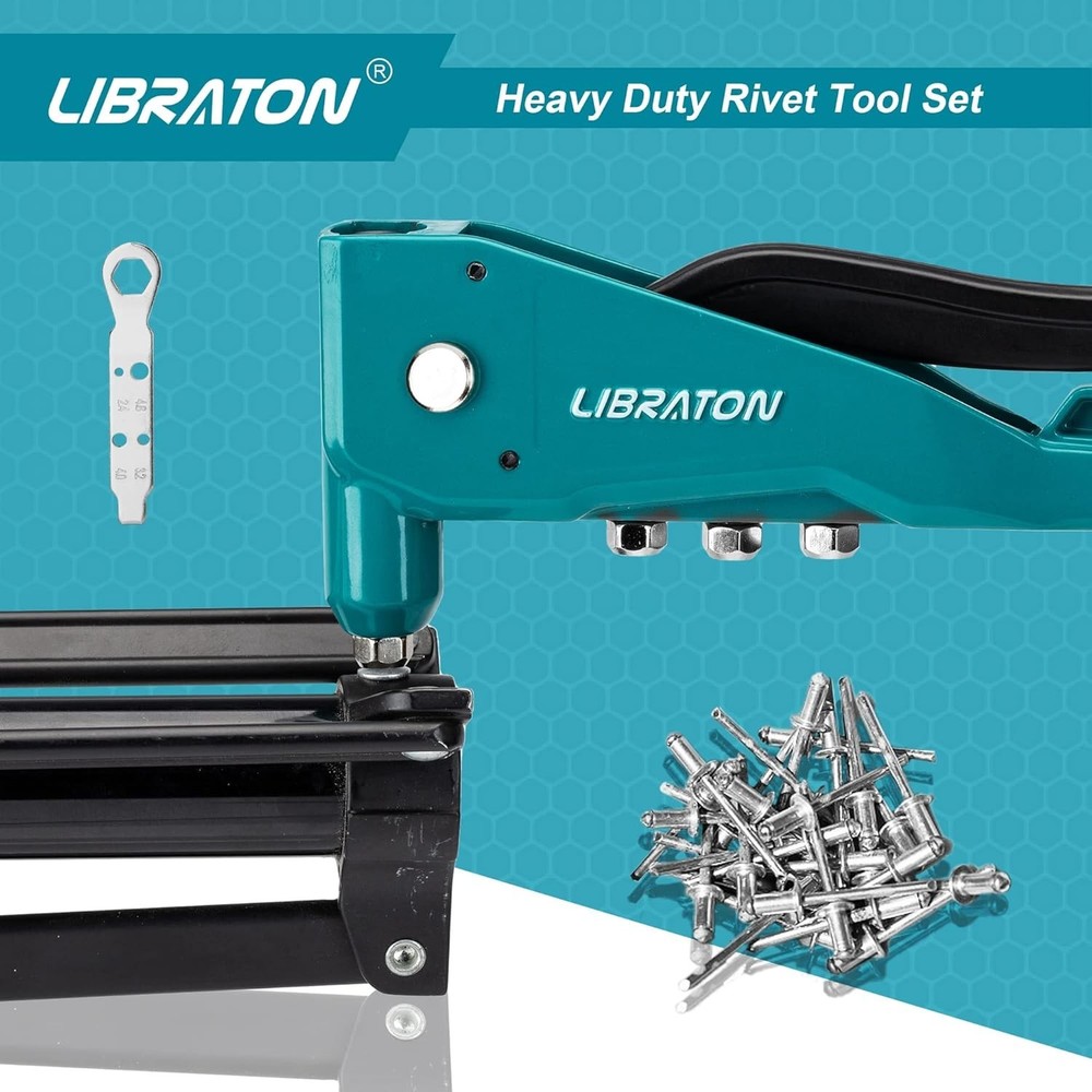 Complete Riveting Tool Set: Professional Rivet Gun with 110 Rivets & Storage