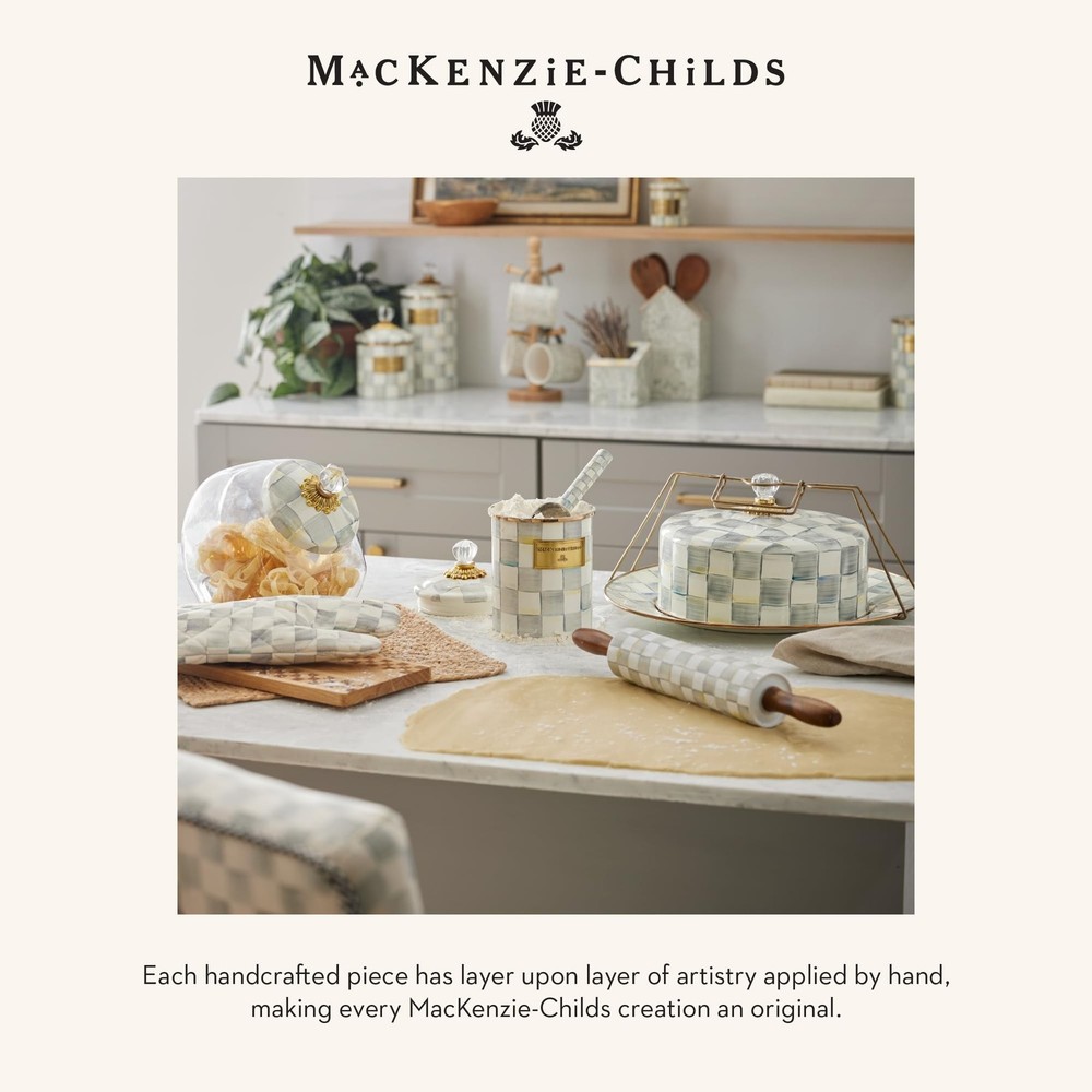 MACKENZIE-CHILDS Square Cork-Back Coaster Set, Table Coasters for Drinks, Set...