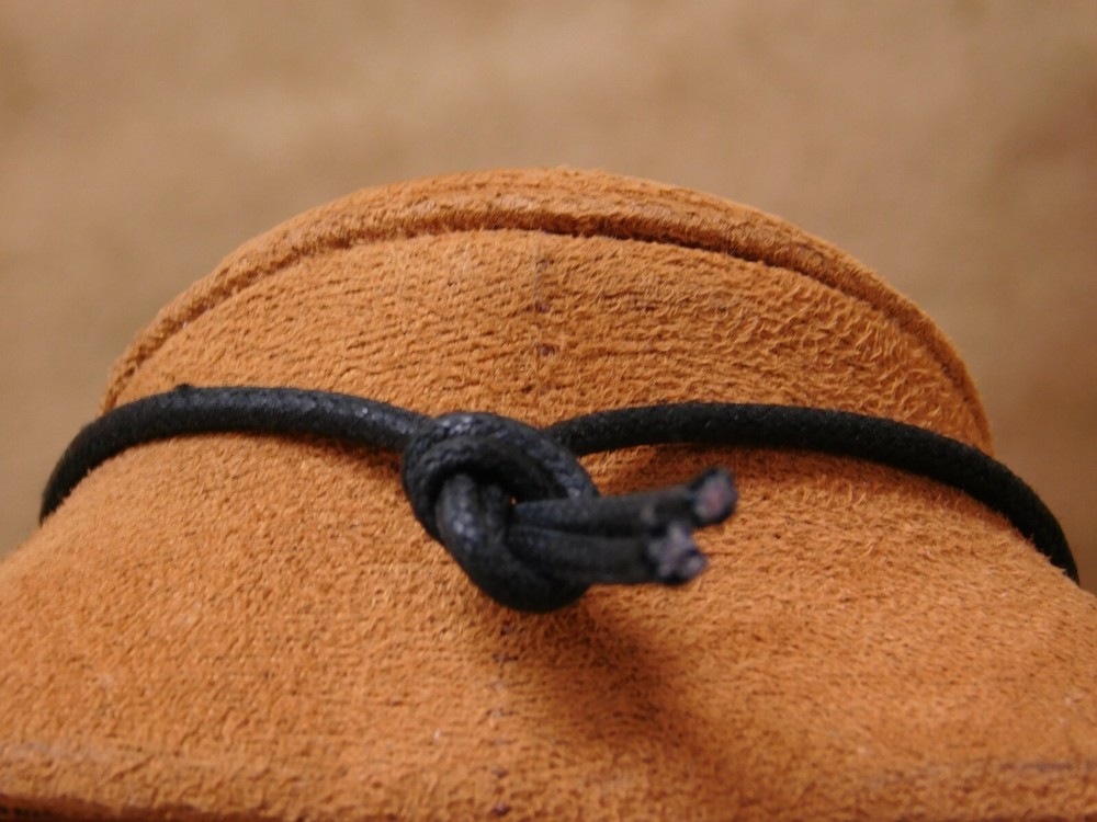 Sterling Silver Dome Pendant on a Black Chord