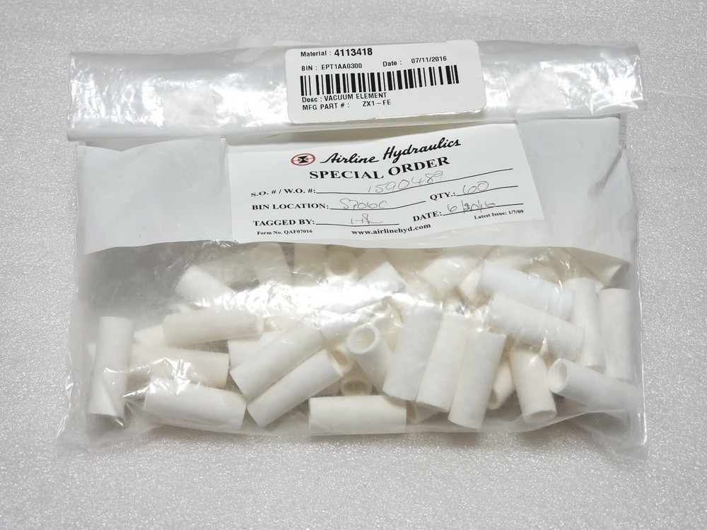 55 Pcs. - SMC  ZX1-FE  Filter Element, ZX MODULAR VACUUM SYSTEM