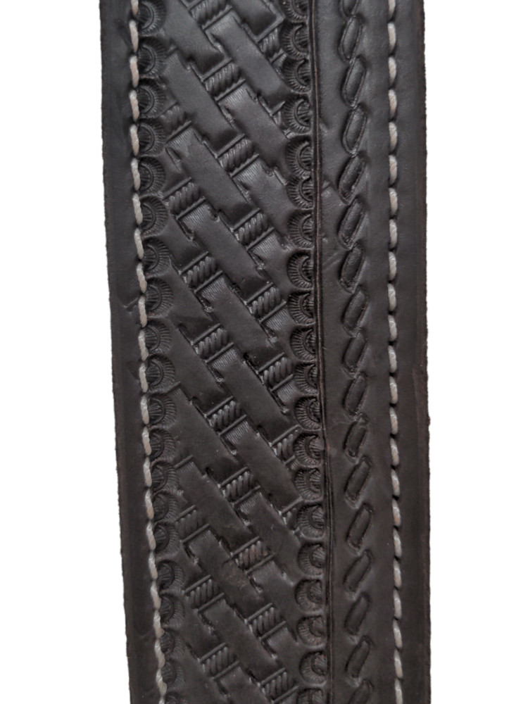 HR Chocolate Basket Weave Tooling Pulling Collar 6059-BSKRP-03
