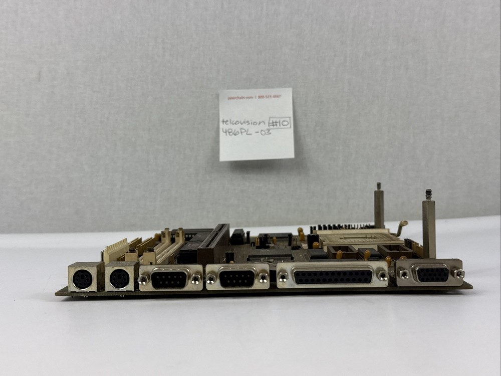 Telcovision 486PL-03 CPU Board *UNTESTED PARTS* #10