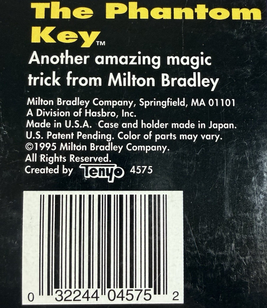 Magic Works Tenyo / Milton Bradley - The Phantom Key Complete w/ Instructions