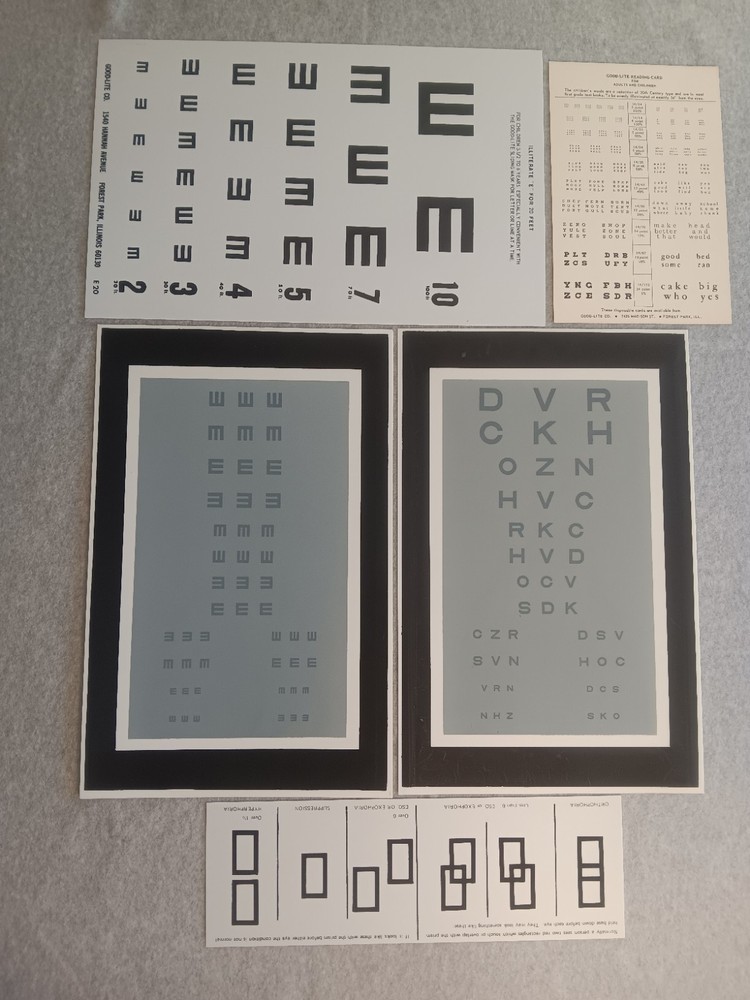 Good-Lite Insta-Line 9 Remote Control Eye Chart Visual Acuity Hyperopia-Muscles