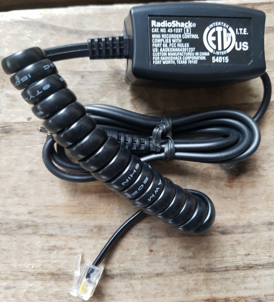 Telephone Handset Mini Recording Control 1/8" Jack 430-1237