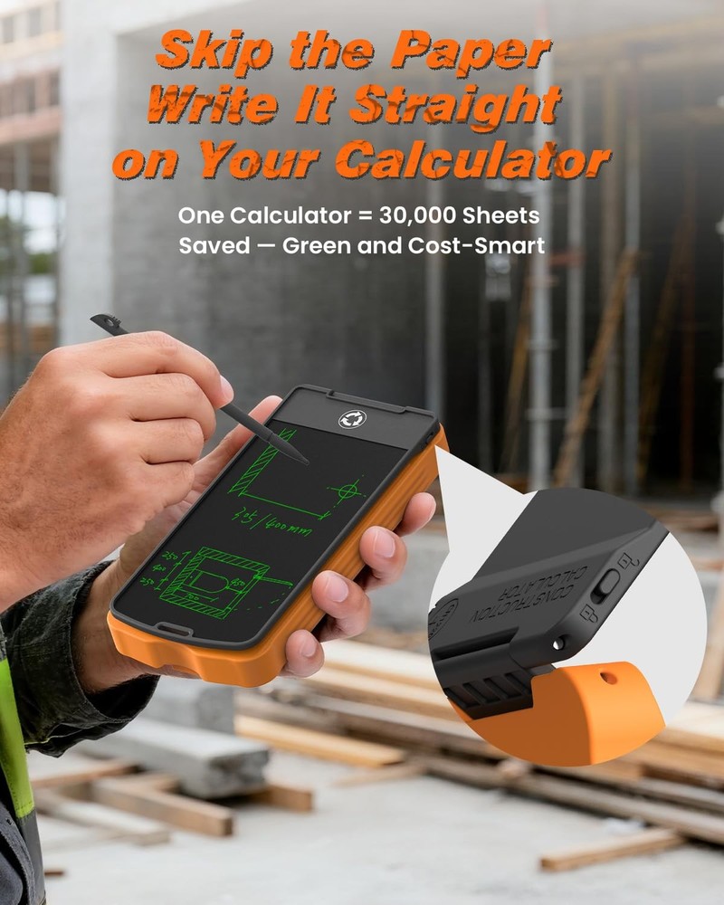 Construction Calculator with Writing Tablet Industrial & Scientific Engineeri...