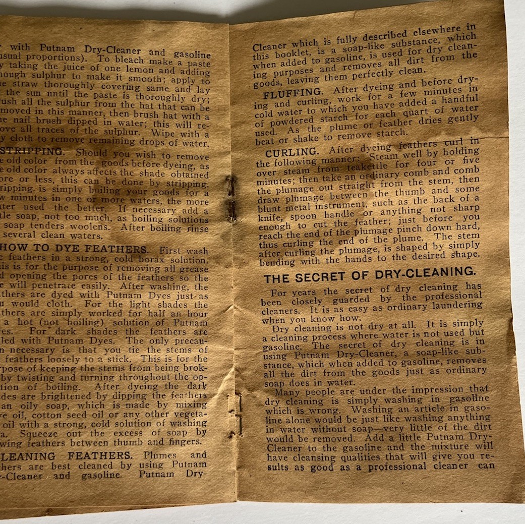 1900s How to Dye Bleach Mix Colors Monroe Drug Instructional Booklet Quincy Ill