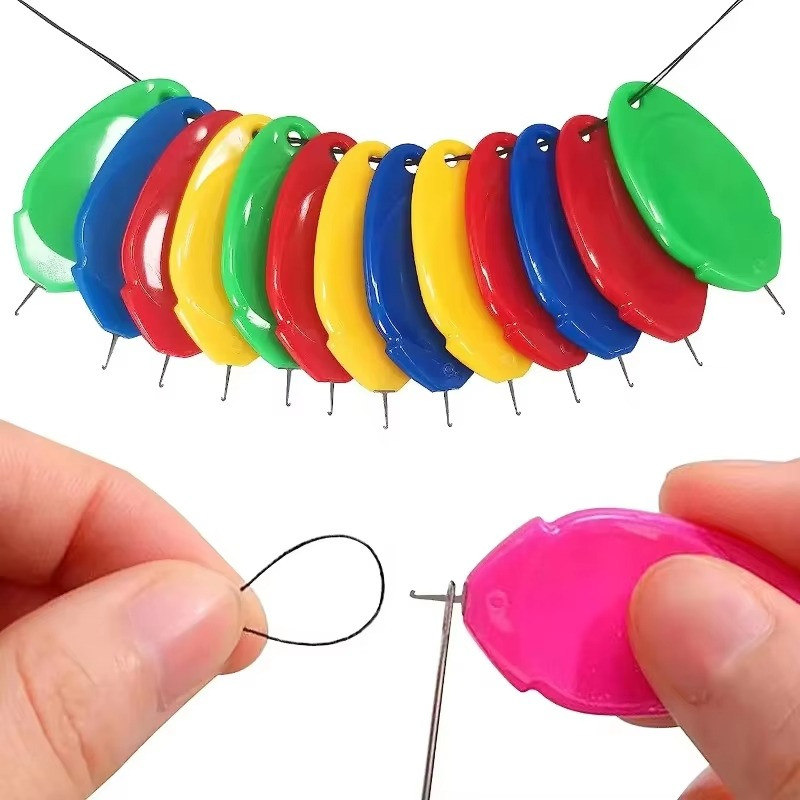 10pcs Easy Needle Threader Mixed Color Elderly Inserter Tool Sewing Accessories
