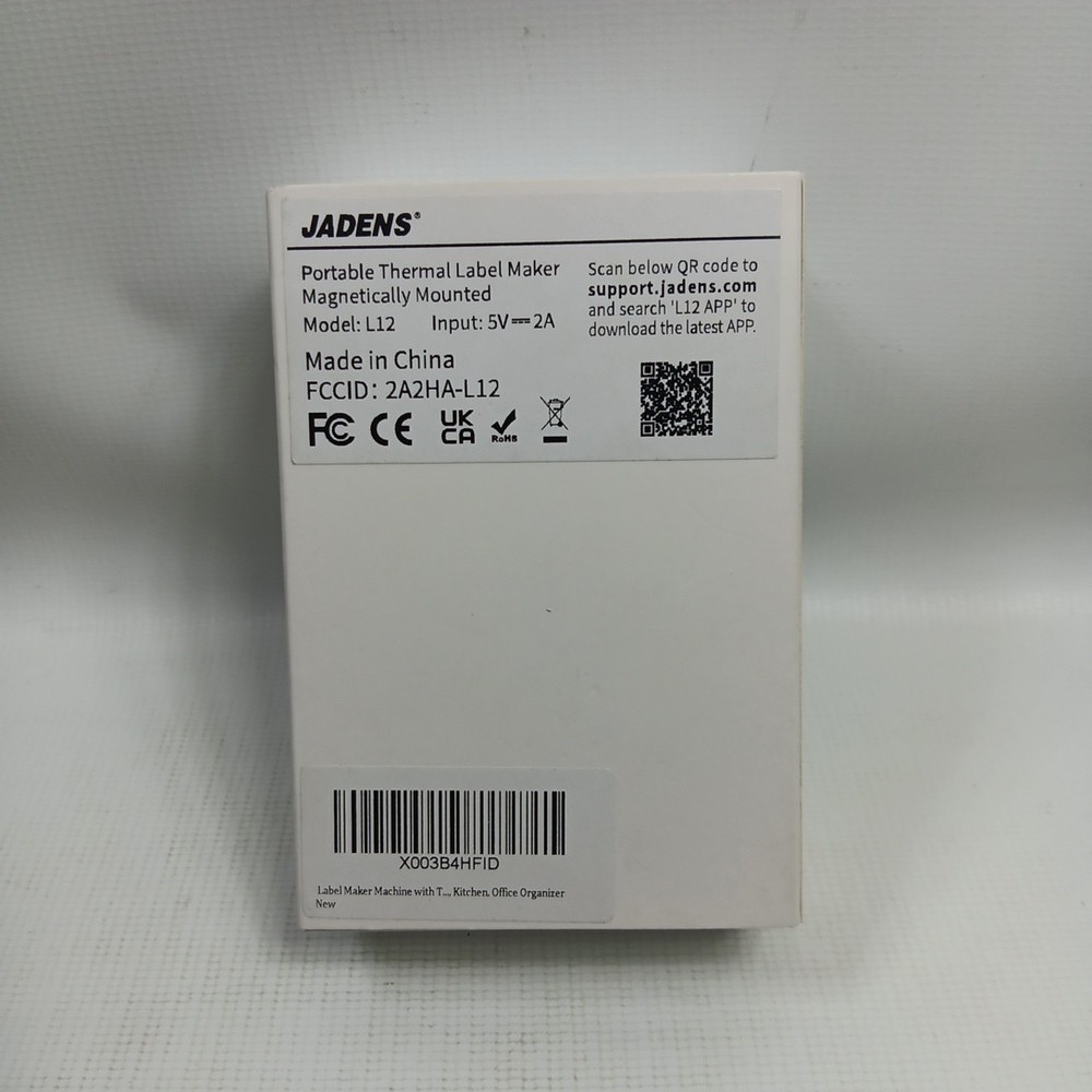 Jadens Portable Label Maker Machine with Tape, Bluetooth Label Printer