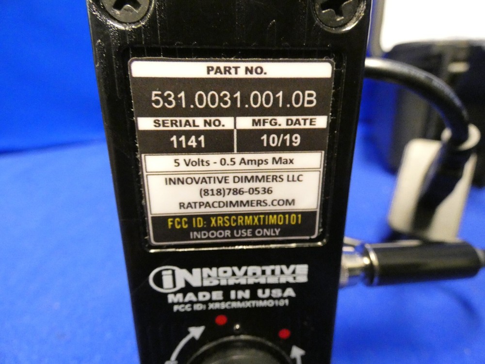 Rat Pac Cintenna AKS Wireless DMX System (incomplete missing RX unit)DMX-iT 512e