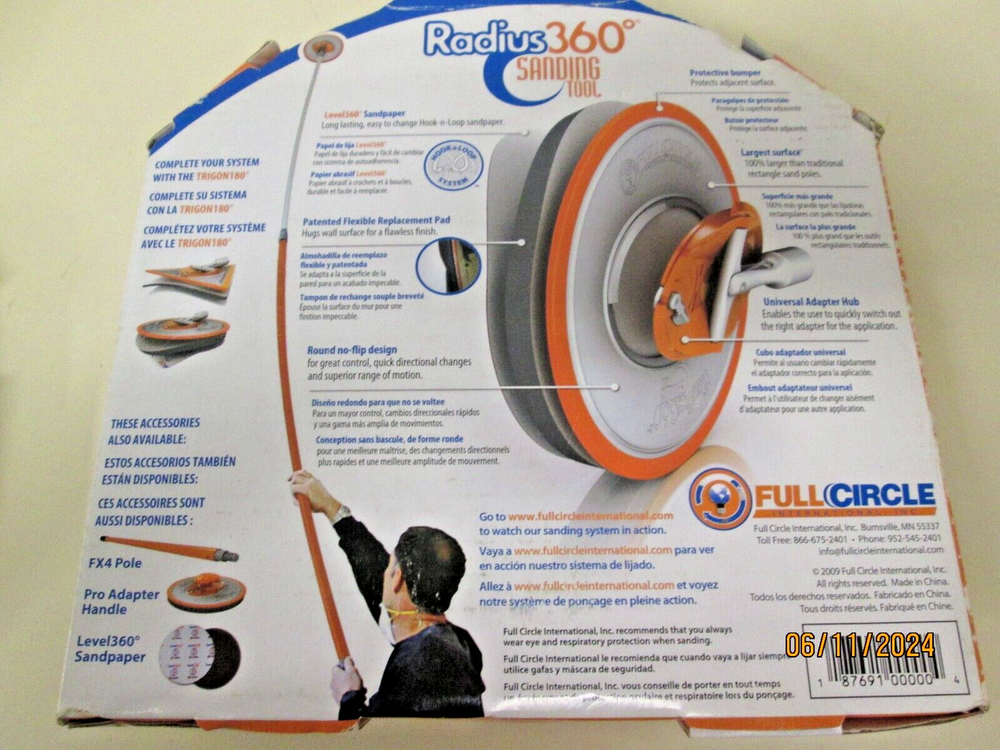 Radius 360 sanding tool