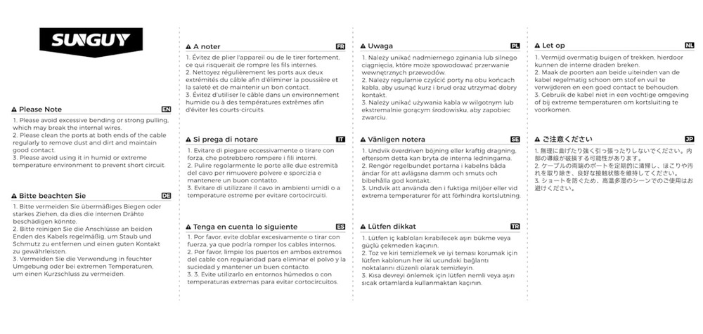 SUNGUY 10Gbps Android Auto USB Cable 1FT, 3A USB C 3.1 Gen2 Cable Data Transfer