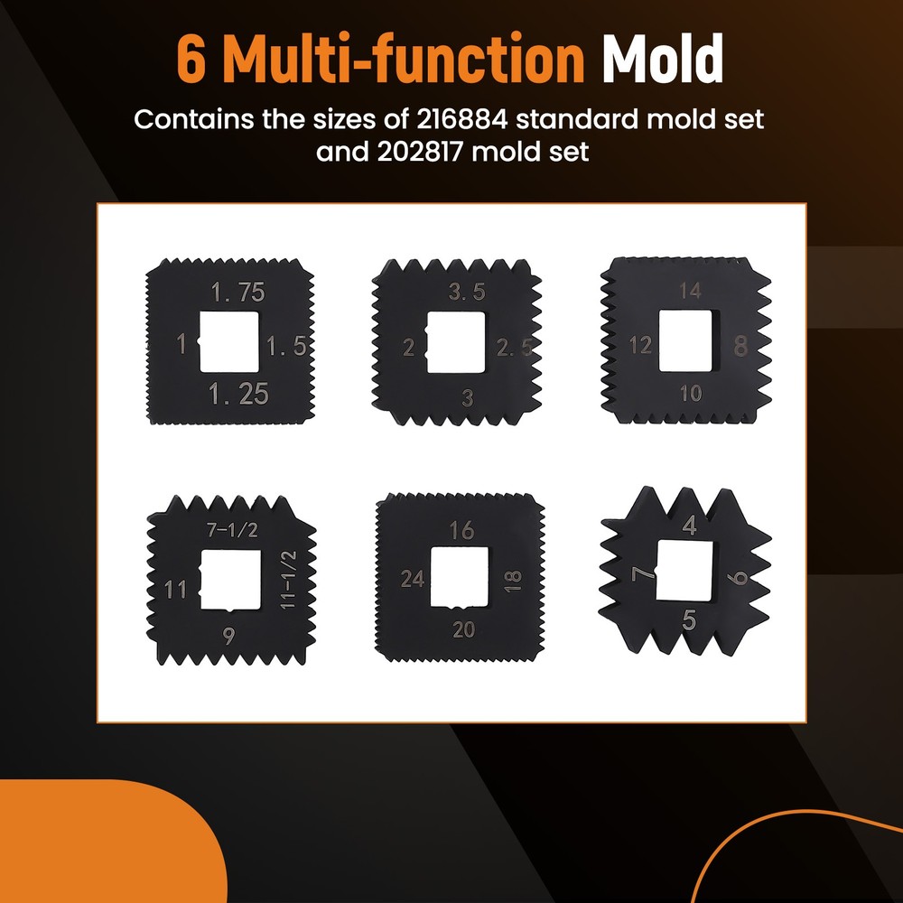 7402 Universal Outside Thread Chaser from 1-1/4” to 5” O.D. threads Kit